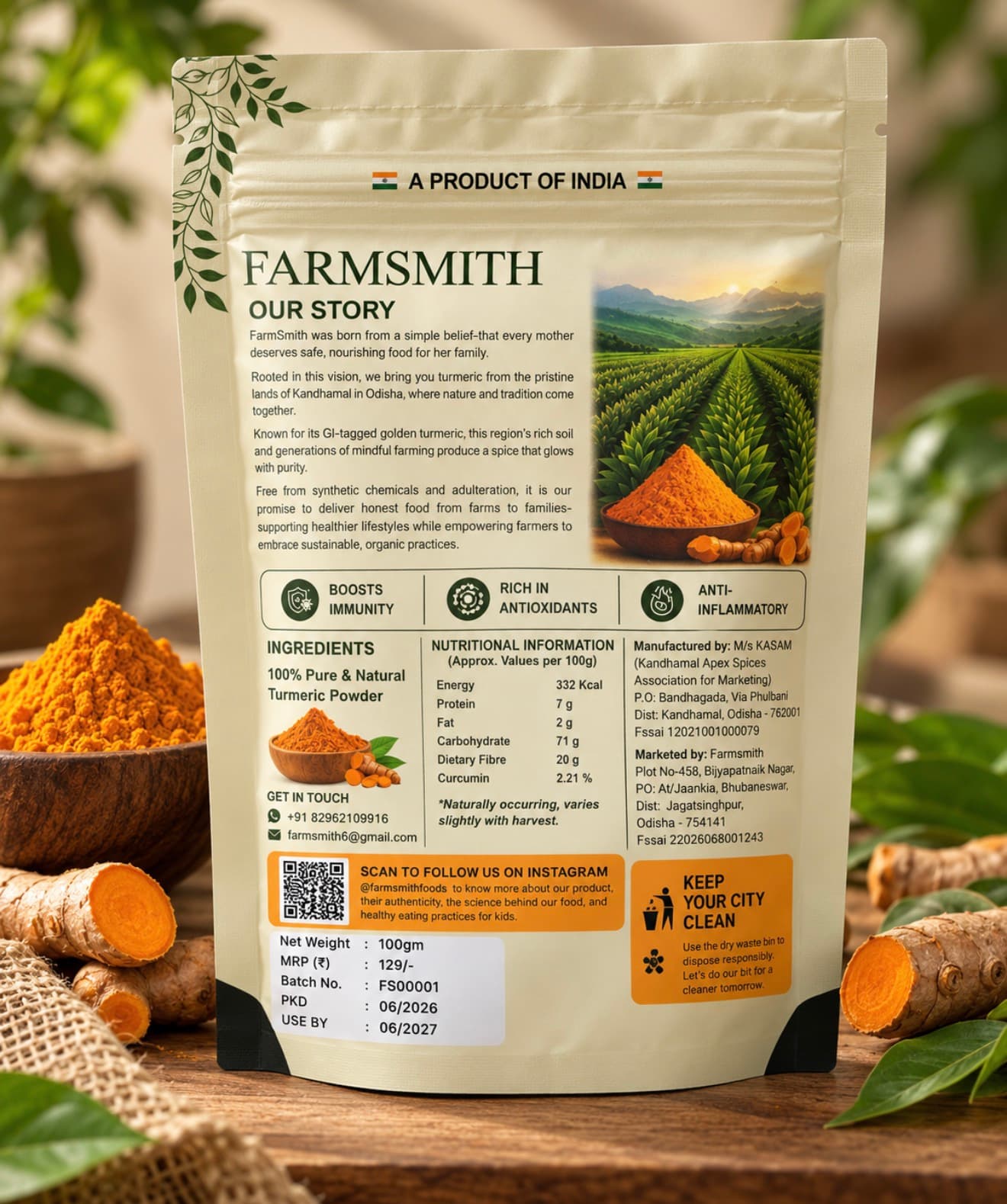 Farmsmith Turmeric Powder - View 3
