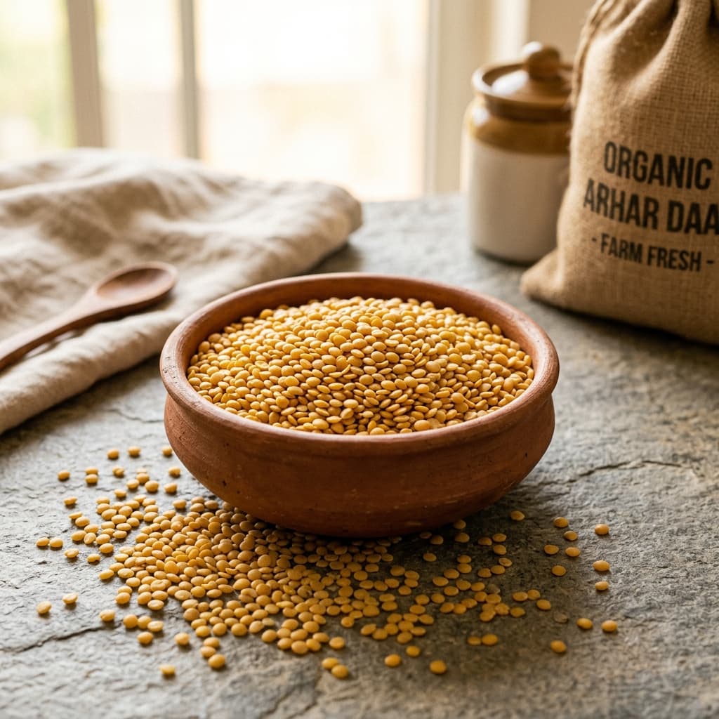 Unpolished Organic Arhar Daal (Toor)