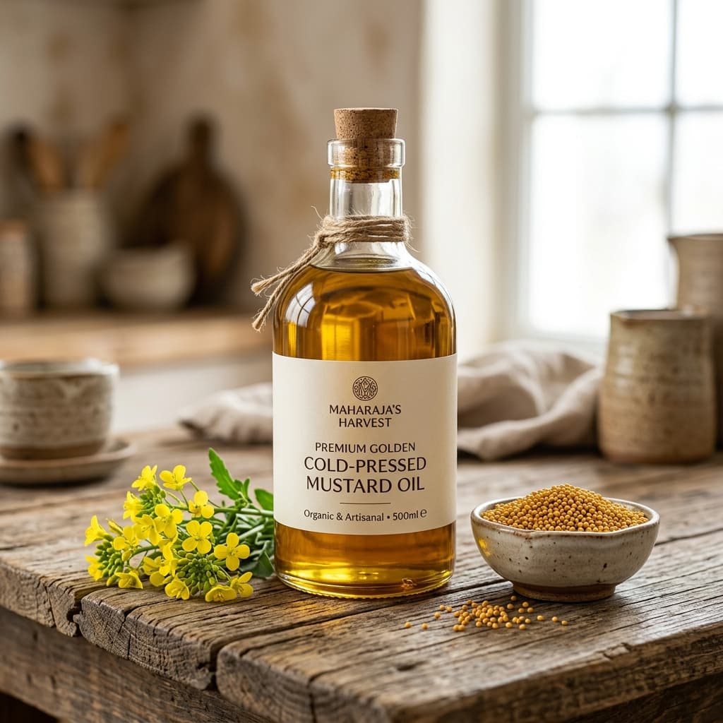 Cold-Pressed Kachi Ghani Mustard Oil